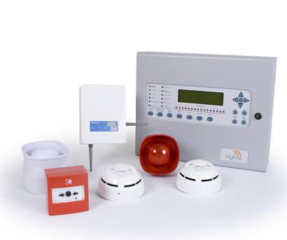 Wireless fire alarm unit
