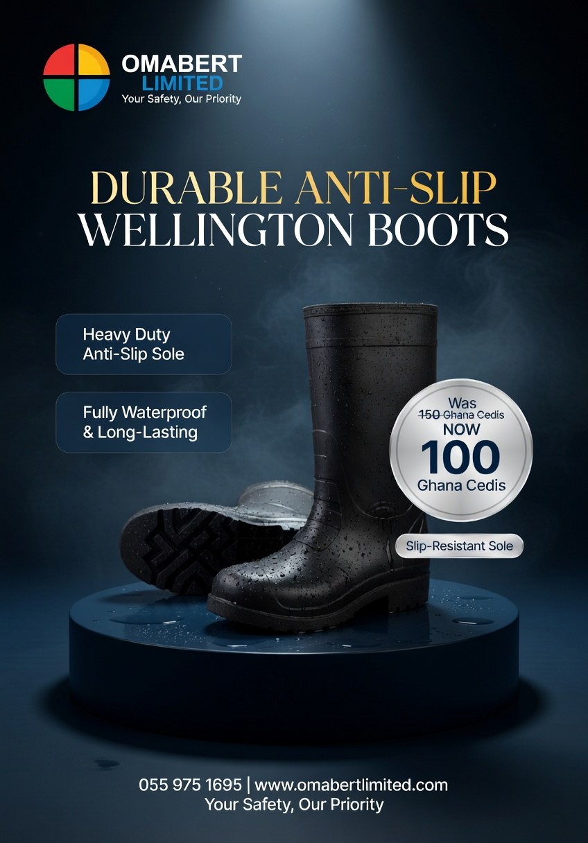 Durable anti-slip Wellington boots